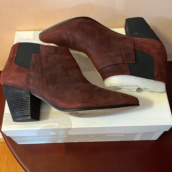 Belle by Sigerson Morrison Distressed Suede Booties - Picture 1 of 9